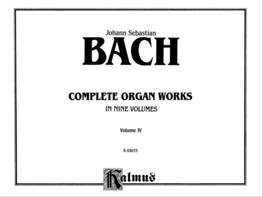 Complete Organ Works, Volume 4