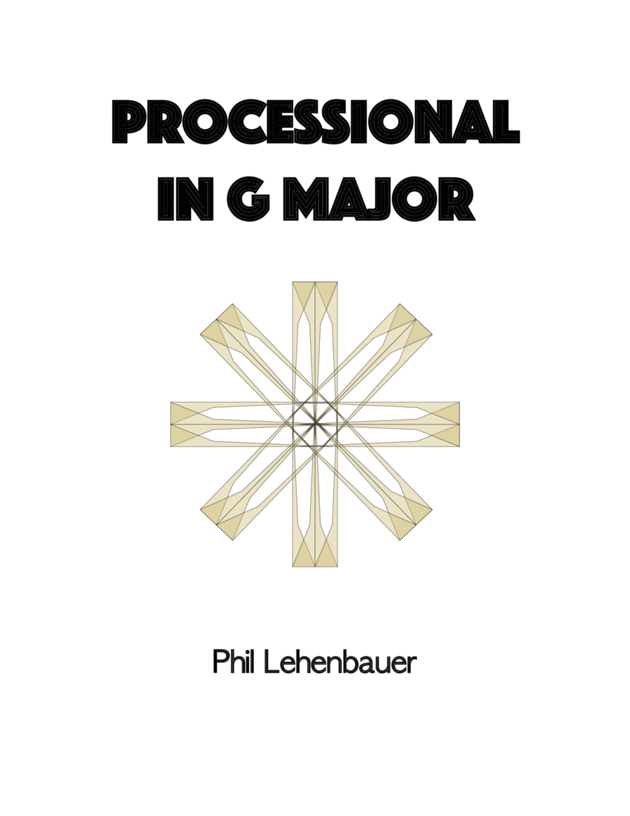 Processional in G major, organ work by Phil Lehenbauer Organ Solo scores gallery preview page 1