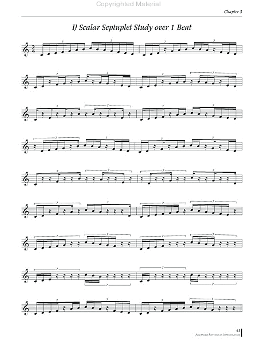 Advanced Rhythms in Improvisation Collection / Songbook scores gallery preview page 6