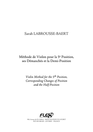 Book cover for Violin Method for the 5th Position and the 1/2 Position