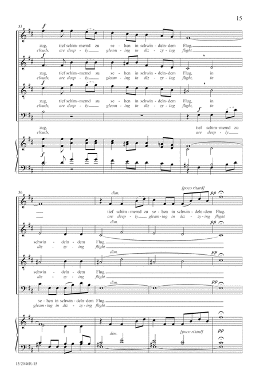 Two Mendelssohn Part Songs: 1. Im Walde 2. Jaglied 4-Part scores gallery preview page 16