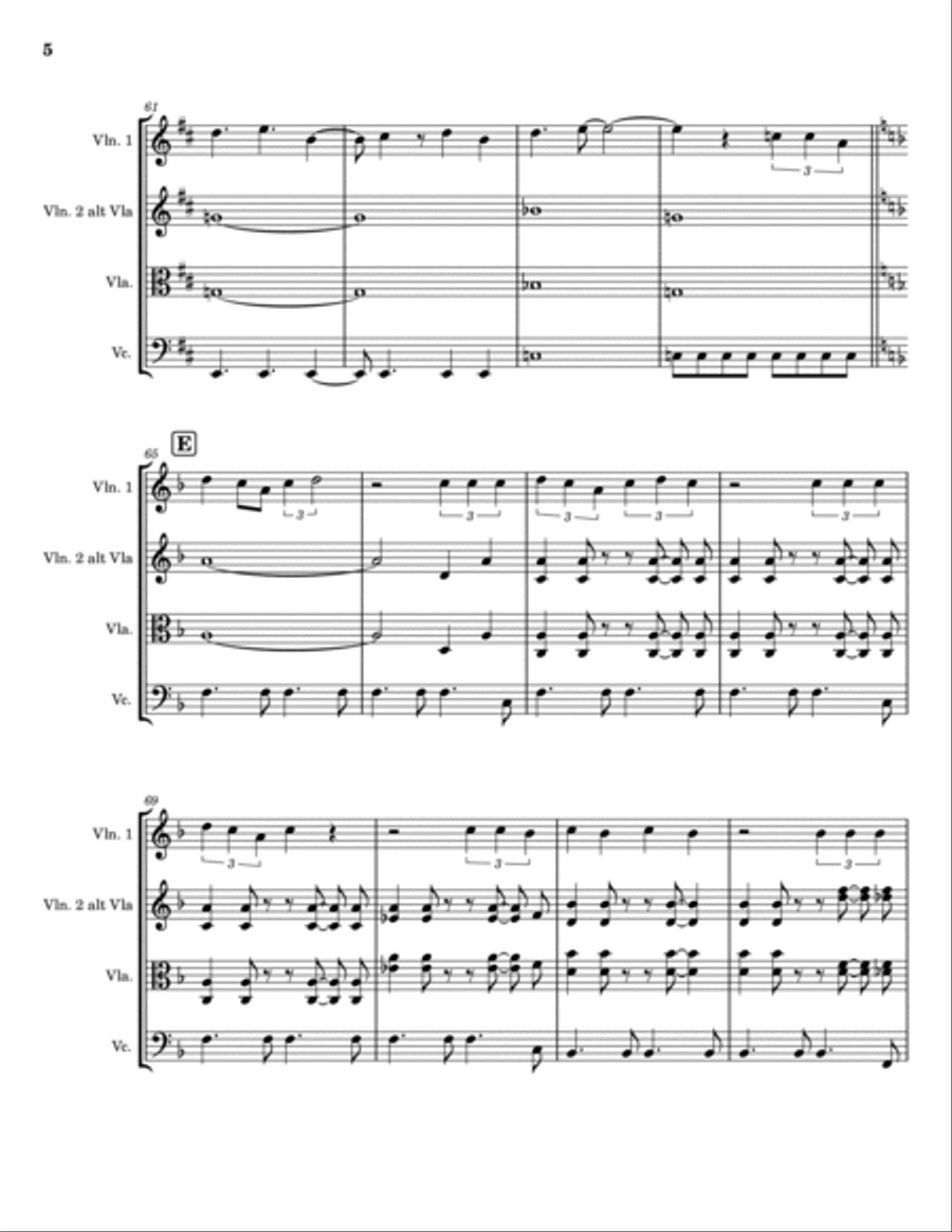 Can't Take My Eyes Off Of You String Trio scores gallery preview page 5