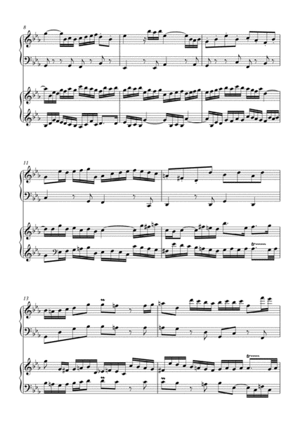 Bach 2 Part Invention No. 2 in C minor for 2 pianos, 4 hands (second piano part by Simon Peberdy) image number null