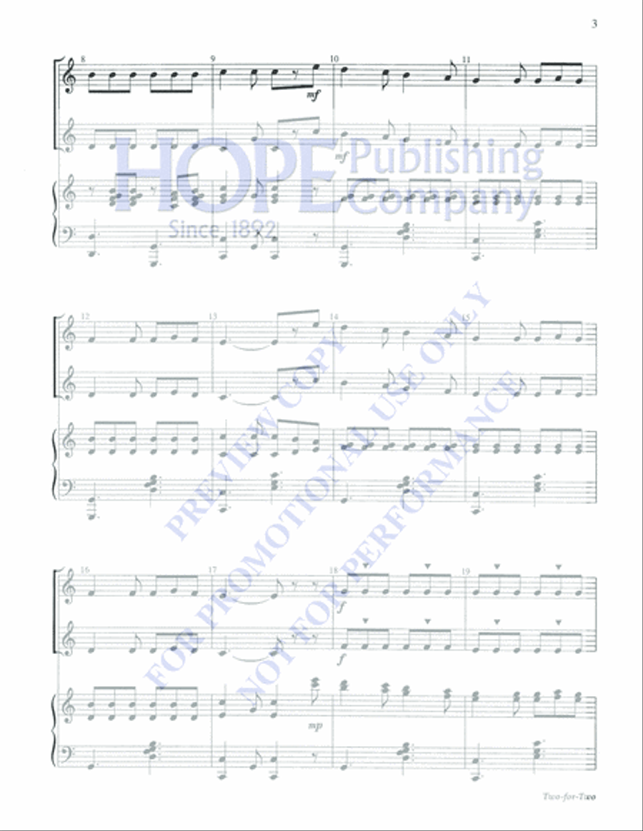 Two-For-Two Percussion scores gallery preview page 11