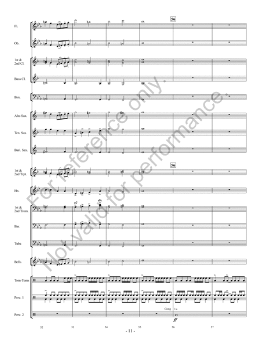 Mask Of The Avenger Concert Band scores gallery preview page 10