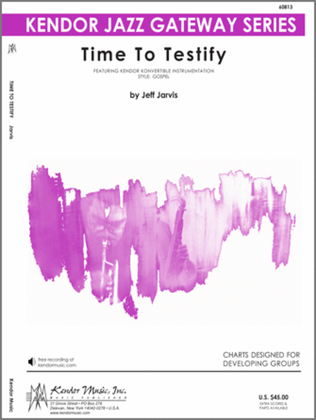Book cover for Time To Testify (Full Score)
