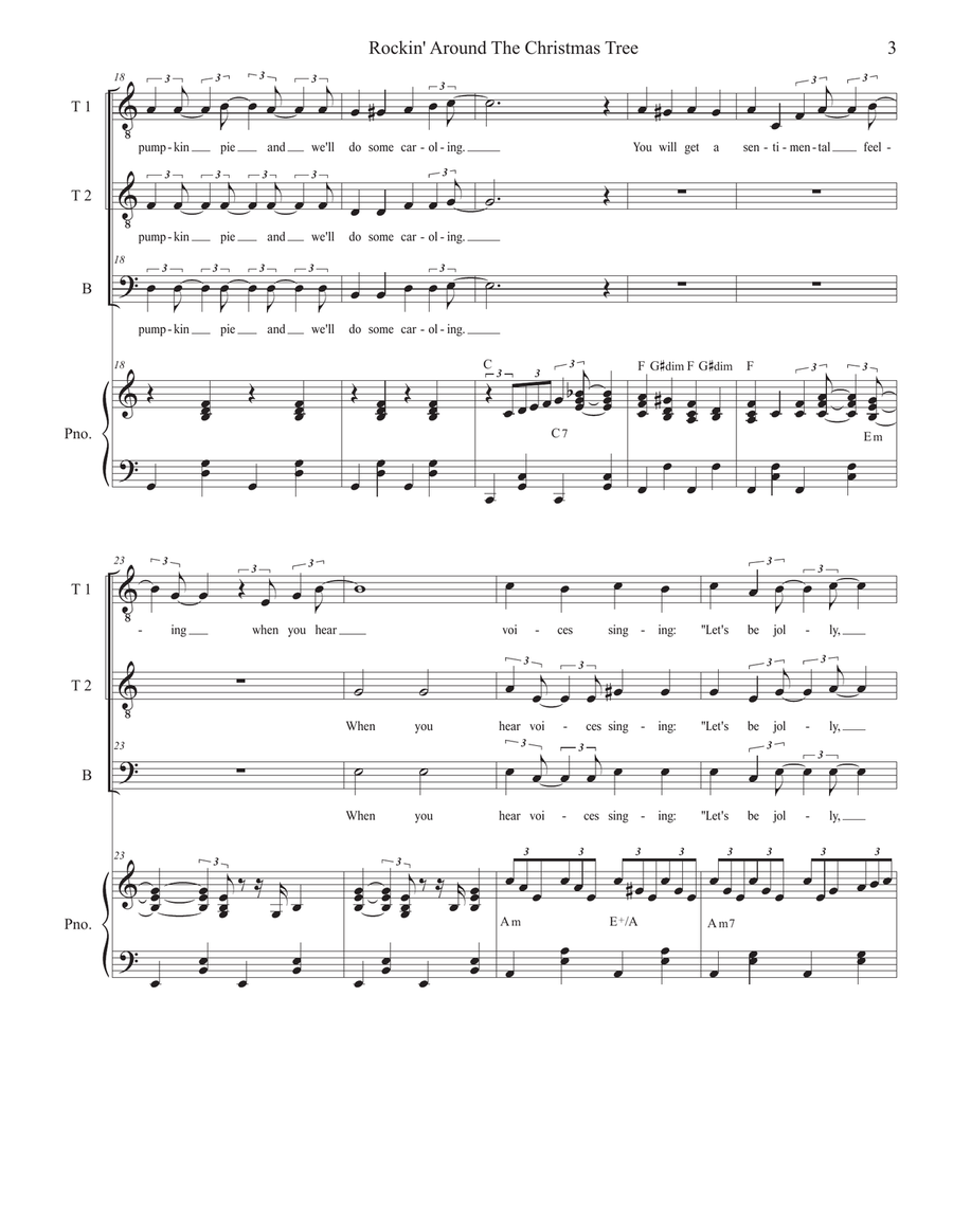 Rockin' Around The Christmas Tree TTB scores gallery preview page 3