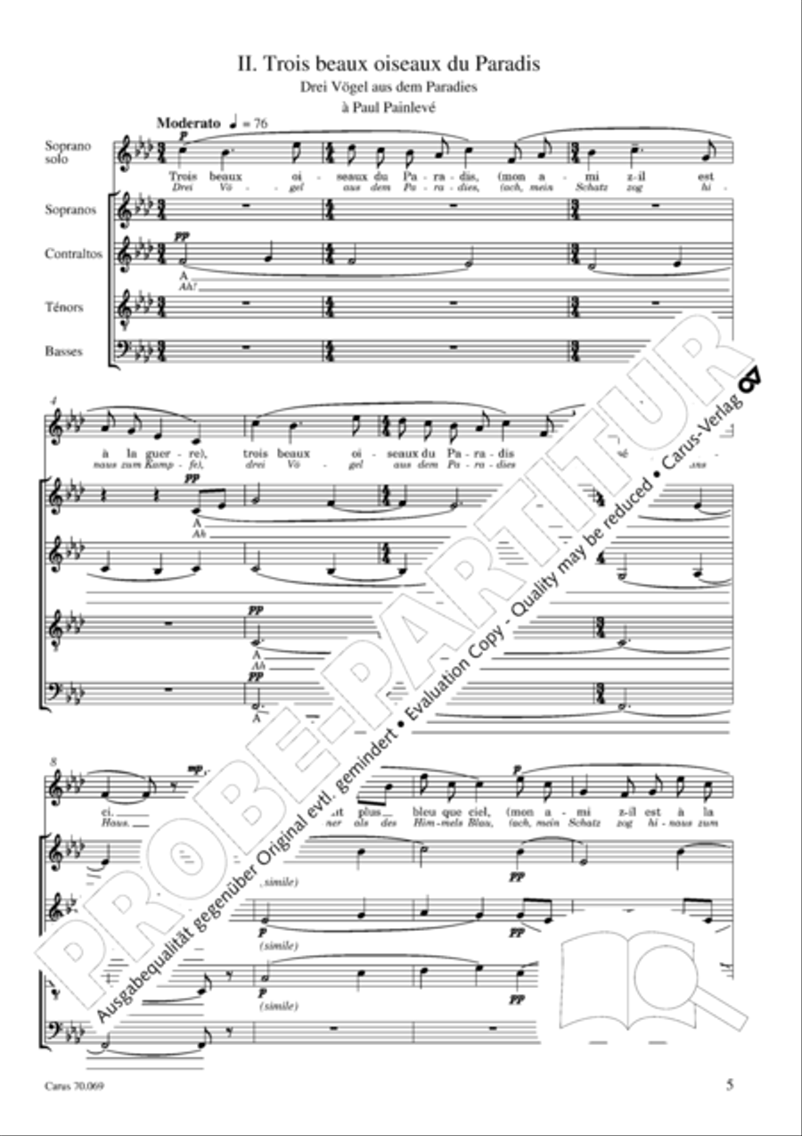 Ravel: Trois chansons Ravel: Trois chansons Choir scores gallery preview page 6