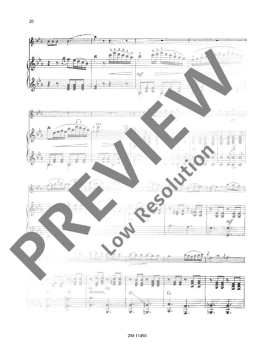 Sonata C minor Harp scores gallery preview page 21