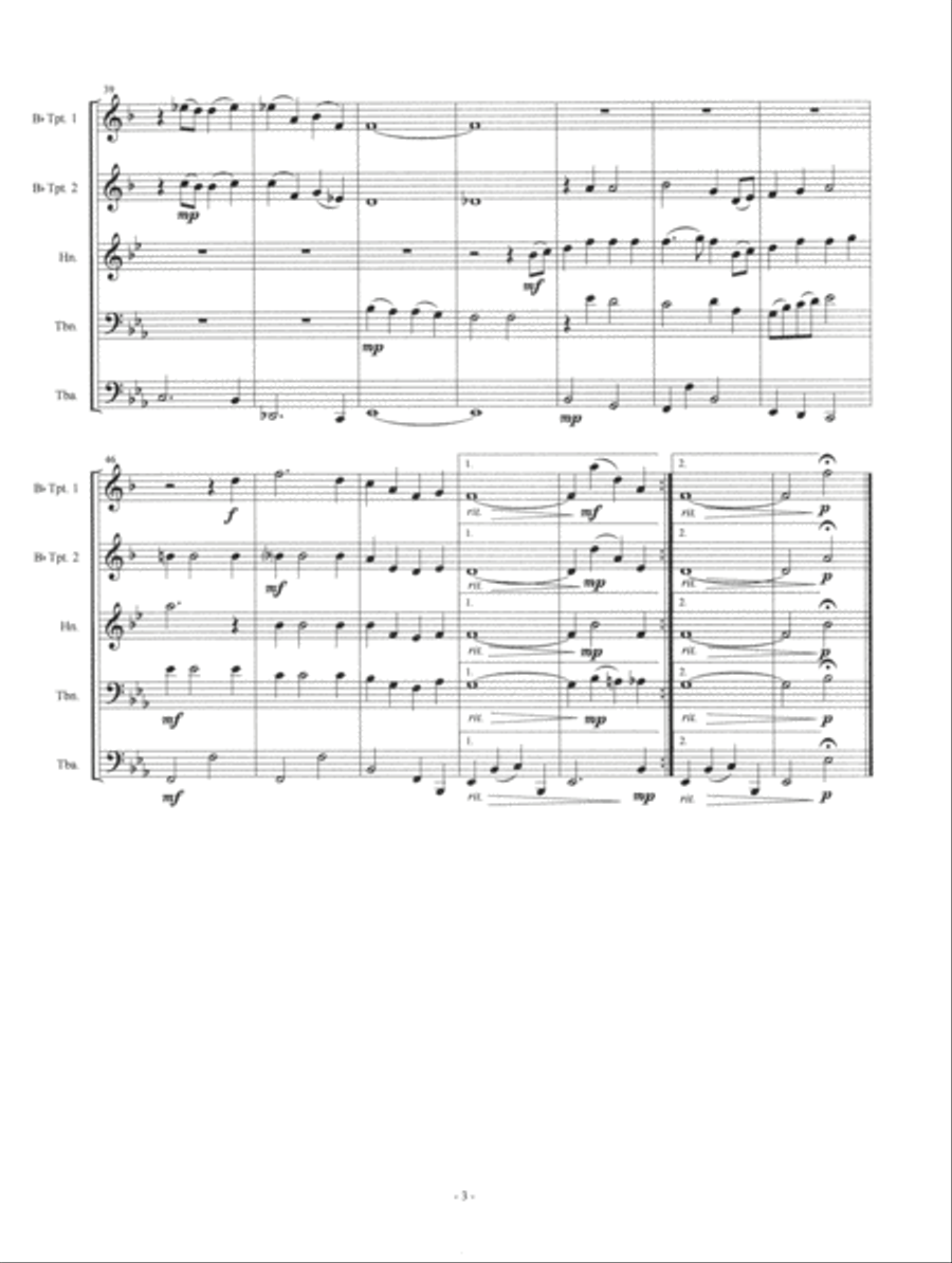 For You, For Me, For Evermore Brass Ensemble scores gallery preview page 4