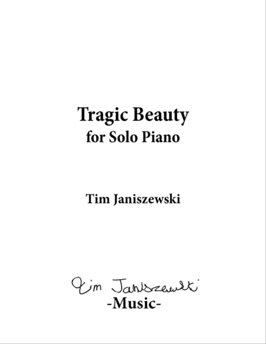 Tragic Beauty, for Solo Piano Piano Solo scores gallery preview page 2