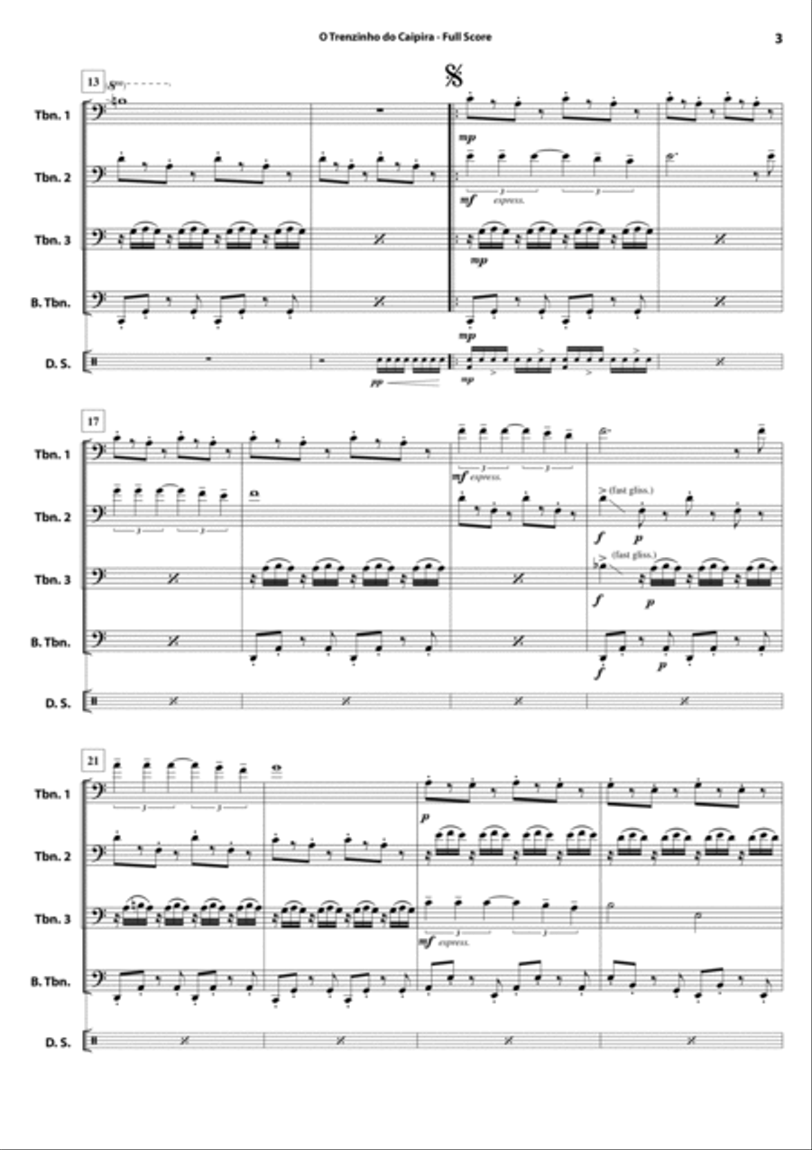 Bachianas Brasileiras N 2 Chamber Music scores gallery preview page 4