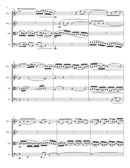 Little Fugue in G Minor, BWV 578 for String Quartet image number null