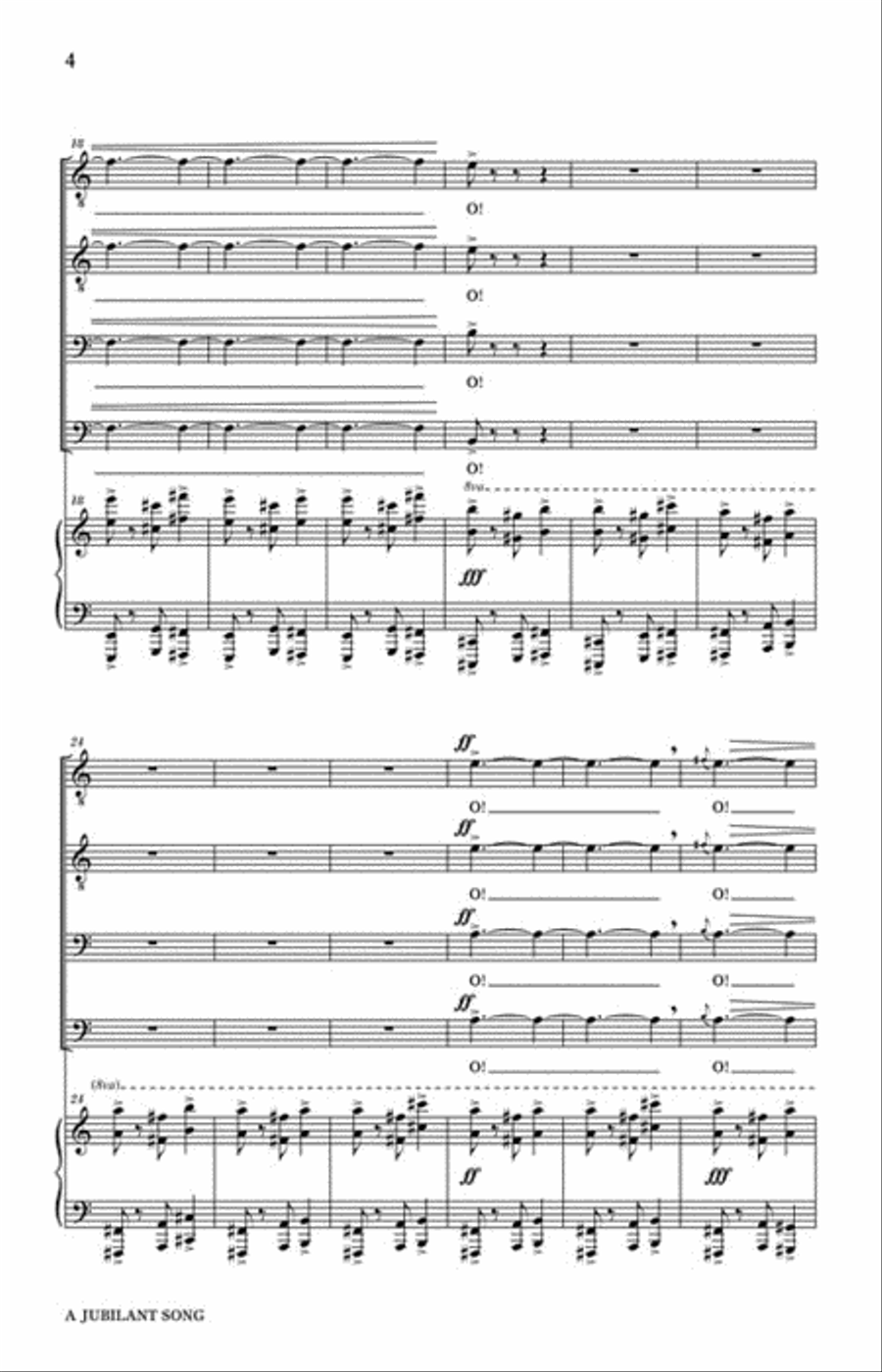 A Jubilant Song TTBB scores gallery preview page 3