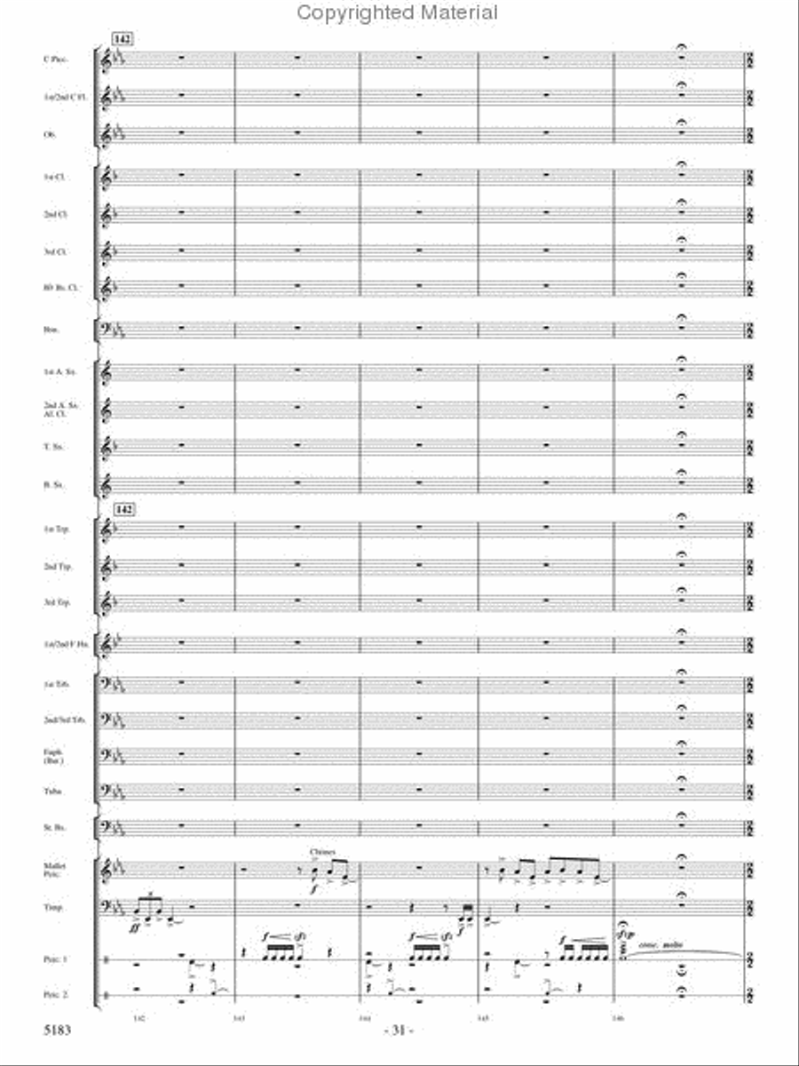 Portrait of Freedom Concert Band scores gallery preview page 30
