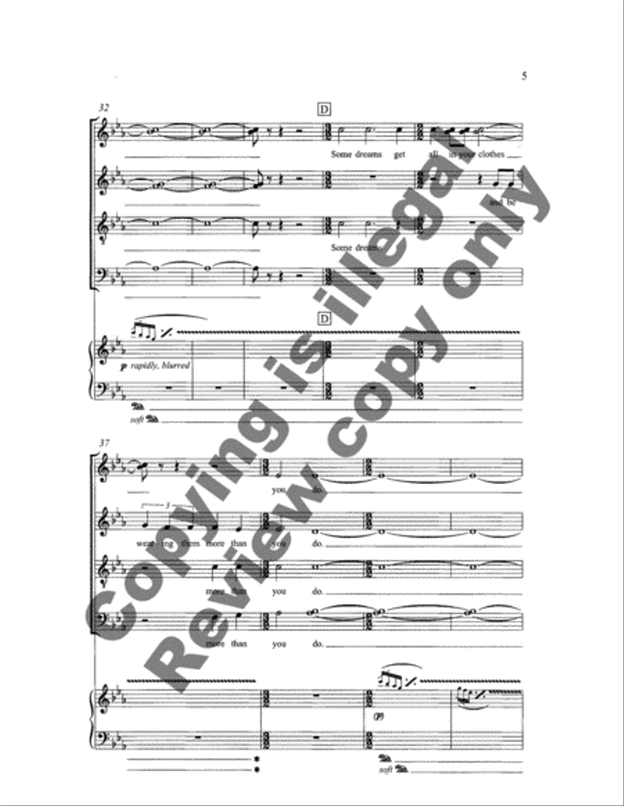 Dreams and Dances: 2. Some Dreams Hang in the Air 4-Part scores gallery preview page 11