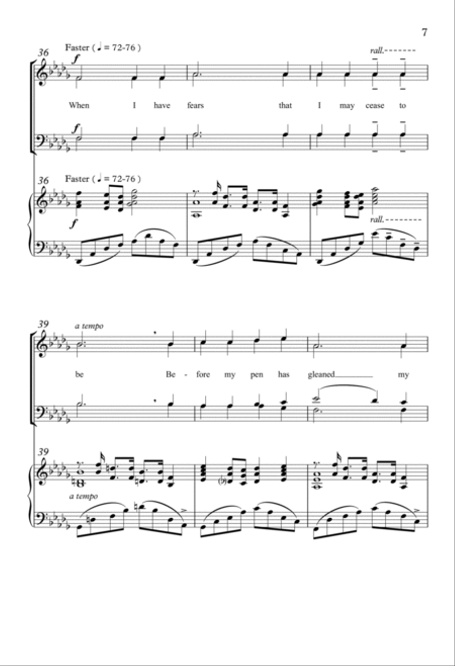 That I Shall Never Look Upon Thee More 4-Part scores gallery preview page 5