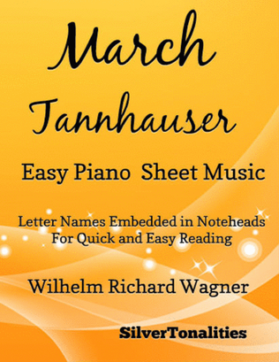 March Tannhauser Easy Piano Sheet Music