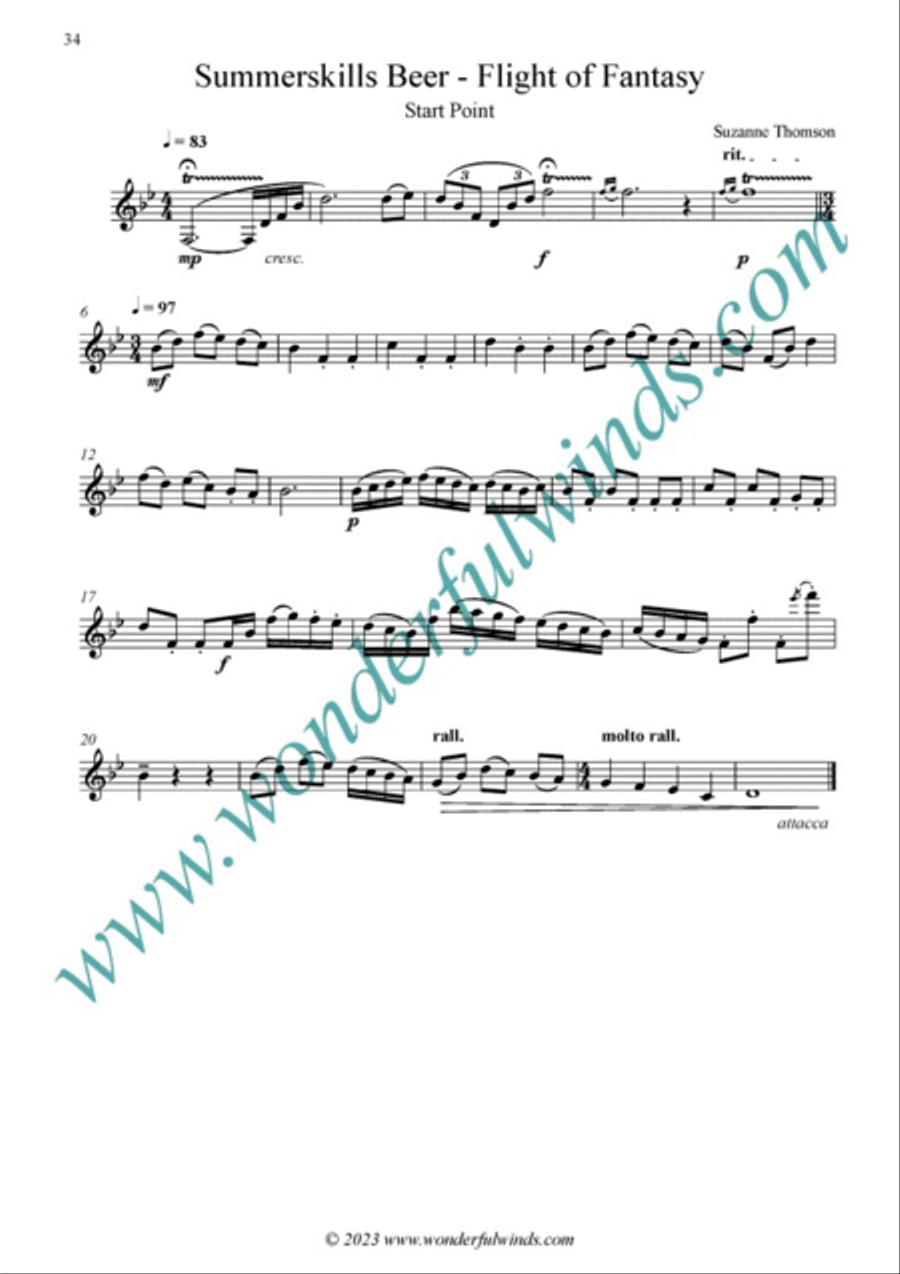Ten Devon Pints B-Flat Clarinet scores gallery preview page 8