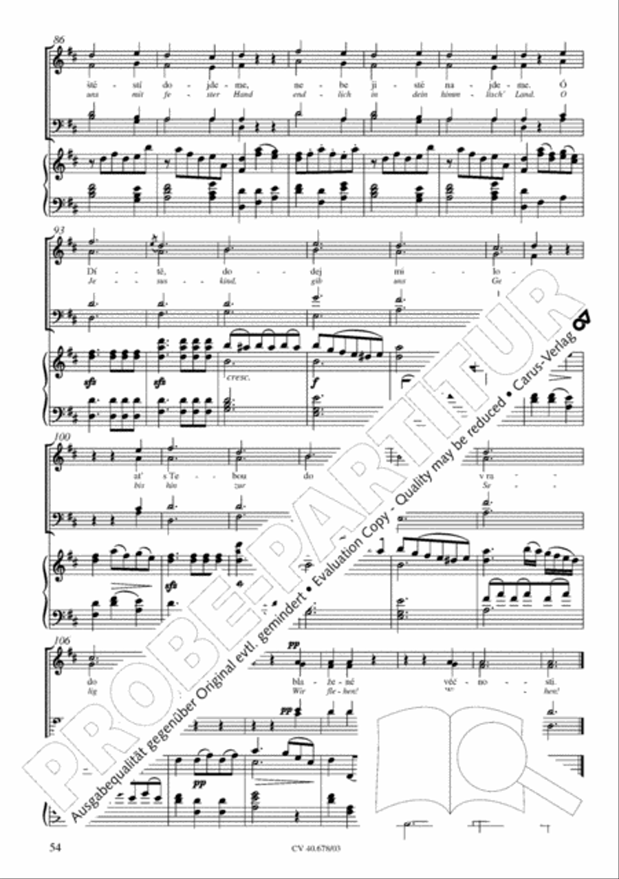 Missa pastoralis bohemica 4-Part scores gallery preview page 55