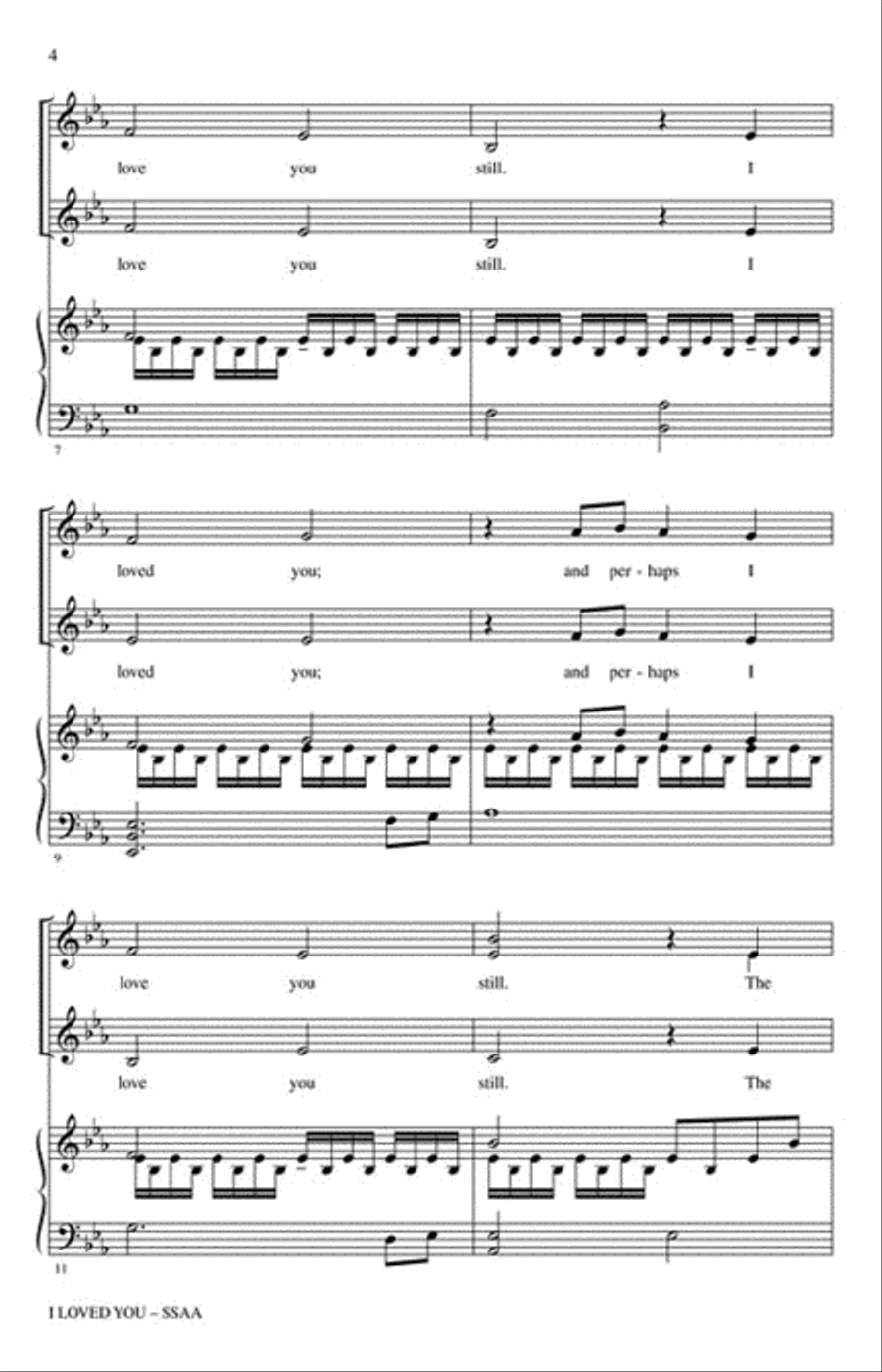 I Loved You SSAA scores gallery preview page 3