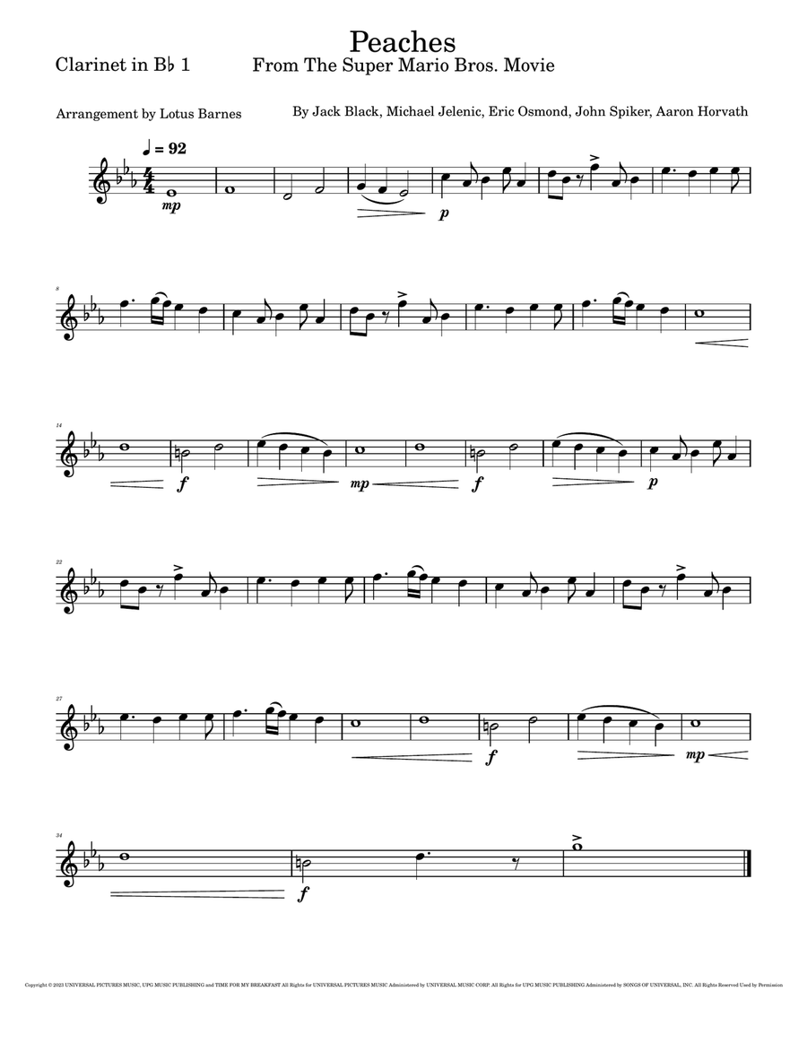 Peaches Marching Band scores gallery preview page 6