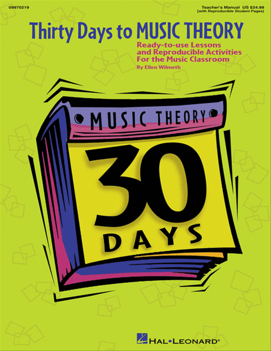 Thirty Days to Music Theory (Classroom Resource) Reproducible Packs scores gallery preview page 1