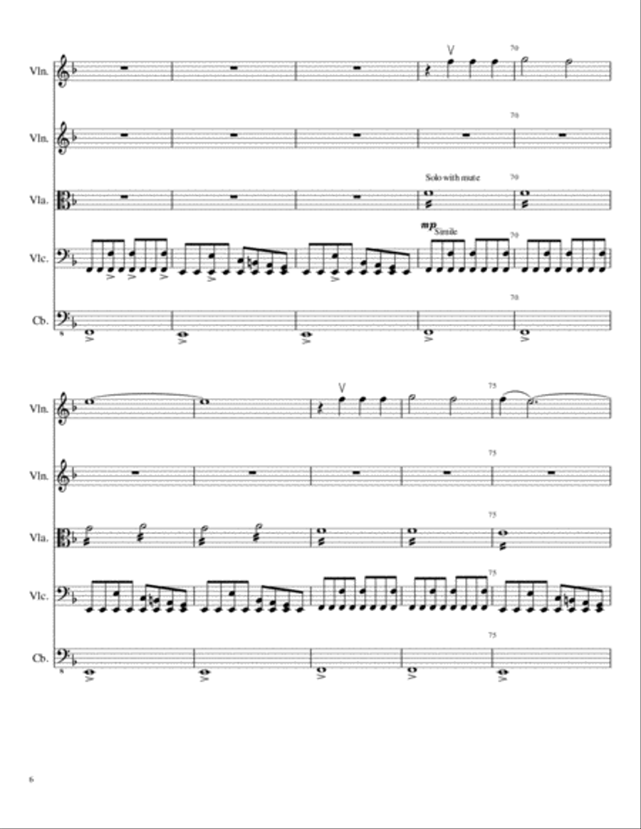Solar Eclipse Solar Eclipse String Quartet scores gallery preview page 6
