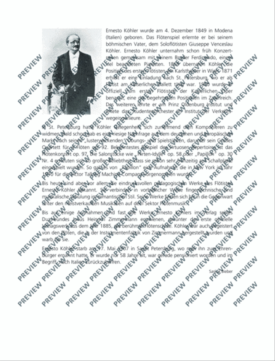 Danse des Pierrots (Polka) Flute Solo scores gallery preview page 9