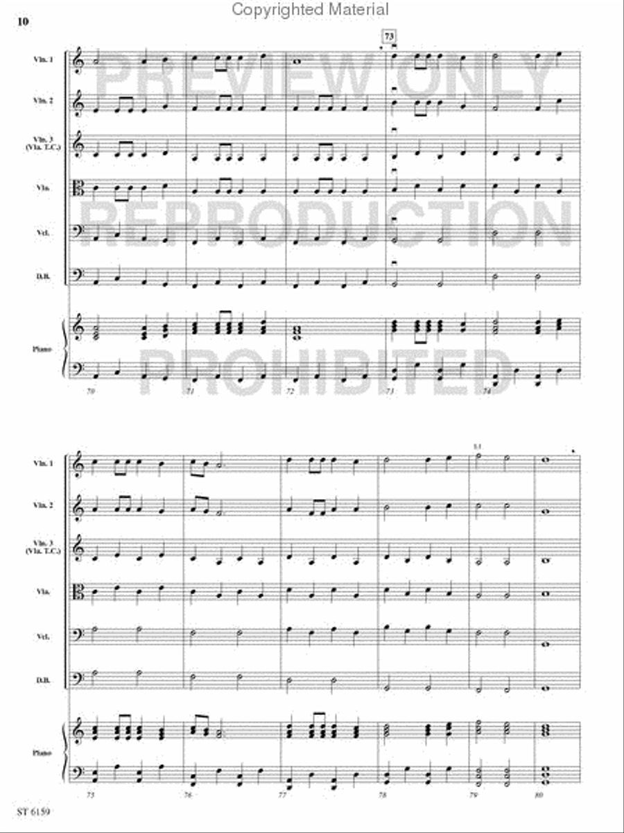 Riders in the Night String Orchestra scores gallery preview page 9