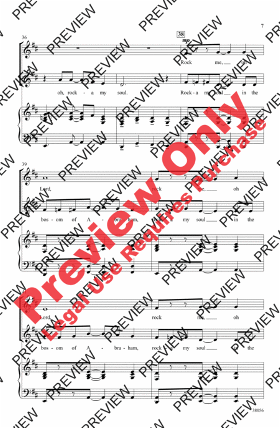Rock Me, Lord 2-Part scores gallery preview page 7
