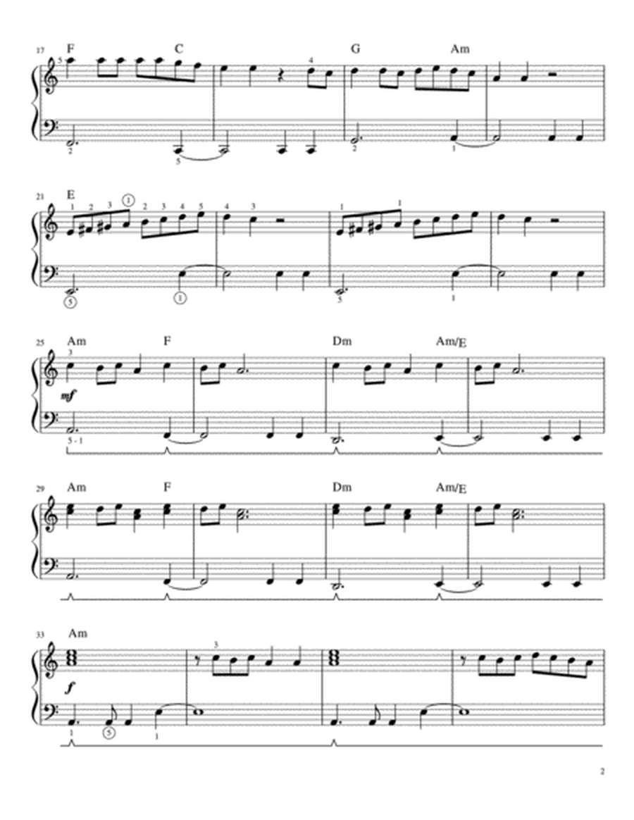 Carol of the Bells (hip-hop version) - Easy Piano