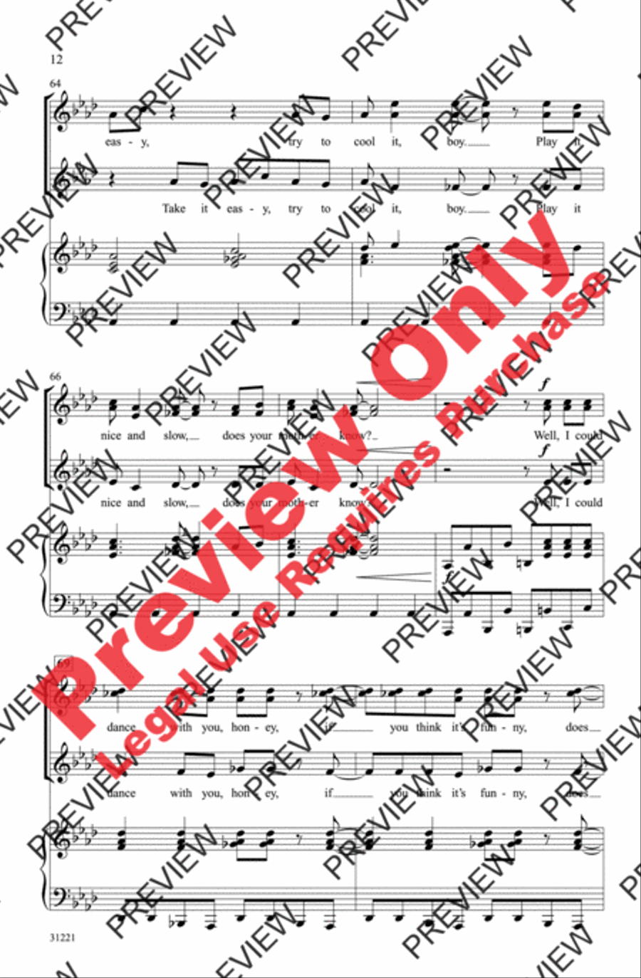 Girls Gone ABBA (A Medley) Women's Choir scores gallery preview page 12
