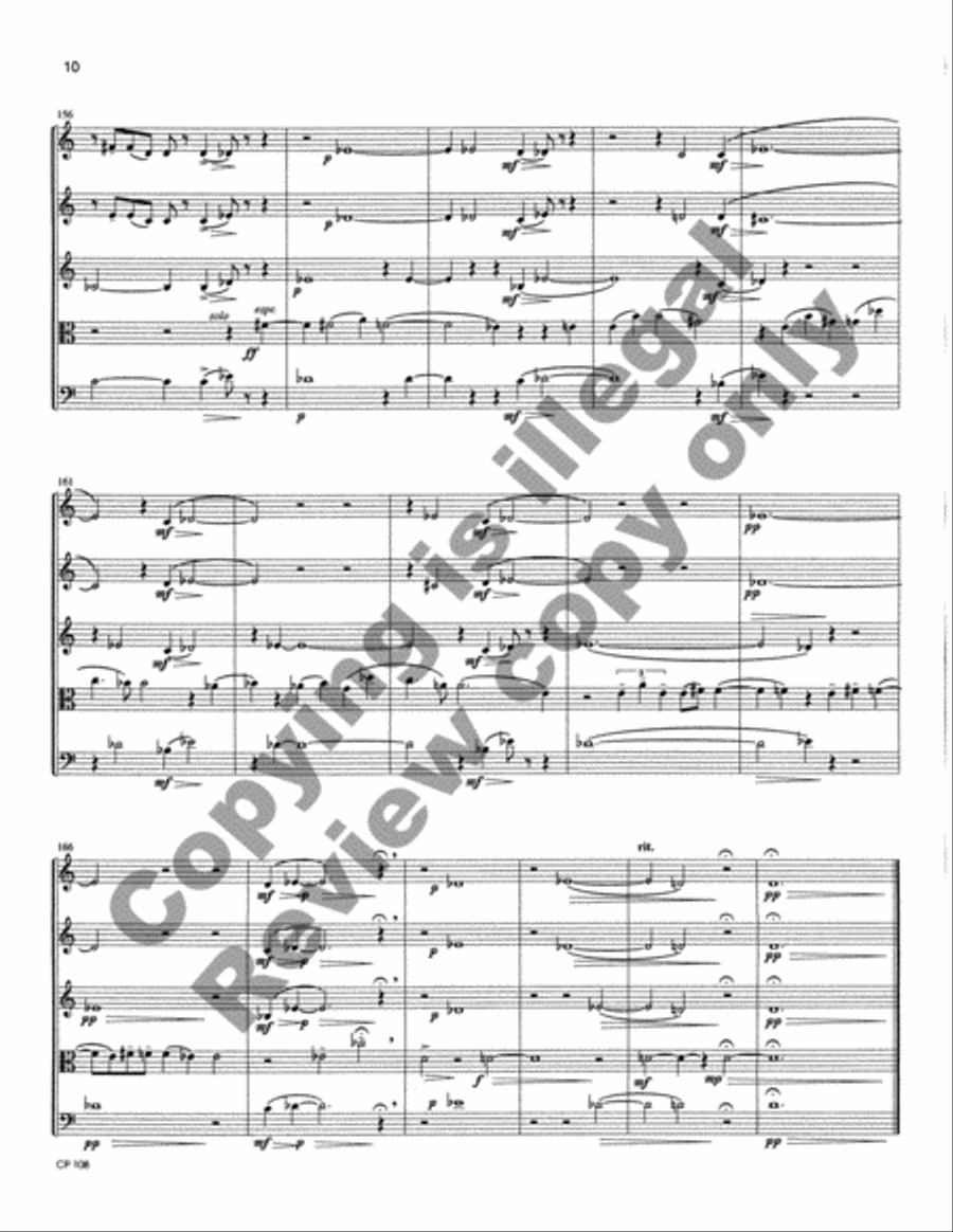 Studies in Texture Woodwind Quintet scores gallery preview page 13