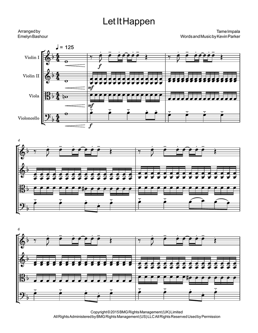 Let it happen piano cheap