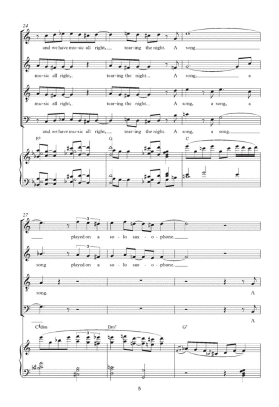 The Last Night Of The World (from Miss Saigon) (arr. Francis Shaw) 4-Part scores gallery preview page 5