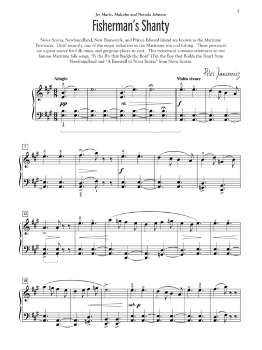 Sketches of Canada Piano Solo scores gallery preview page 3