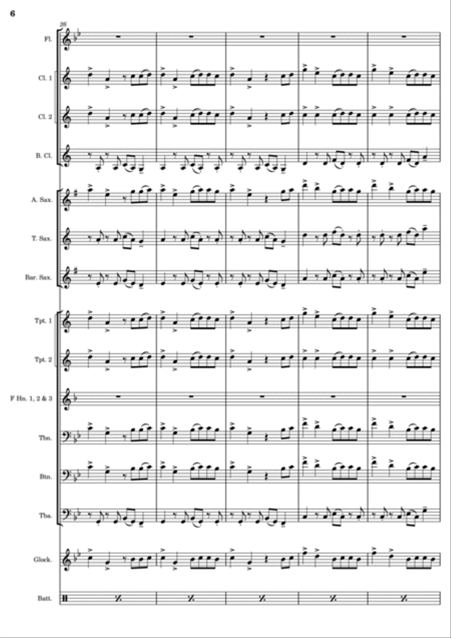 Bad Guy Bad Guy Marching Band scores gallery preview page 6