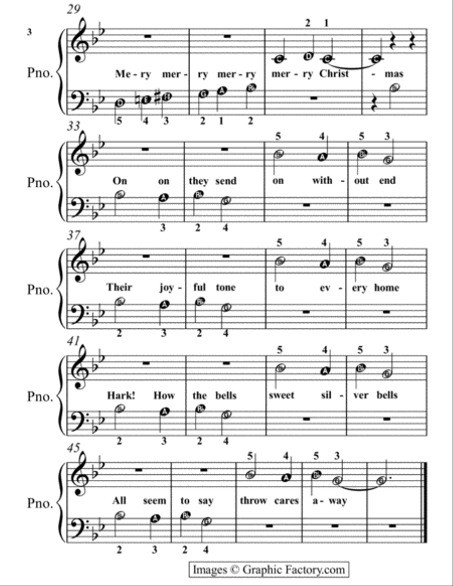 A Tiny Christmas for Beginner Piano Booklet M Easy Piano scores gallery preview page 5