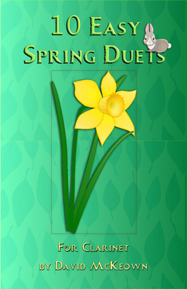 Book cover for 10 Easy Spring Duets for Clarinet
