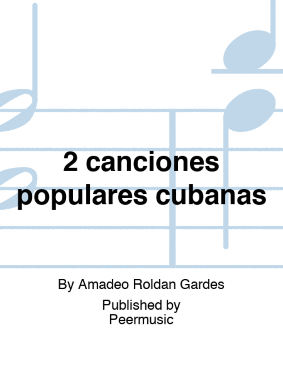 2 canciones populares cubanas