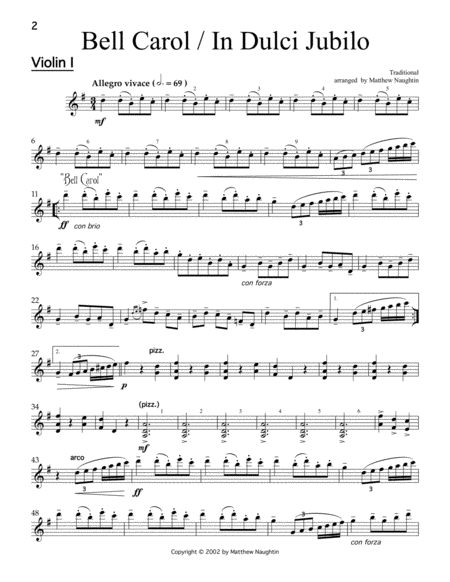 Christmas Album for String Quartet: Violin 1 image number null