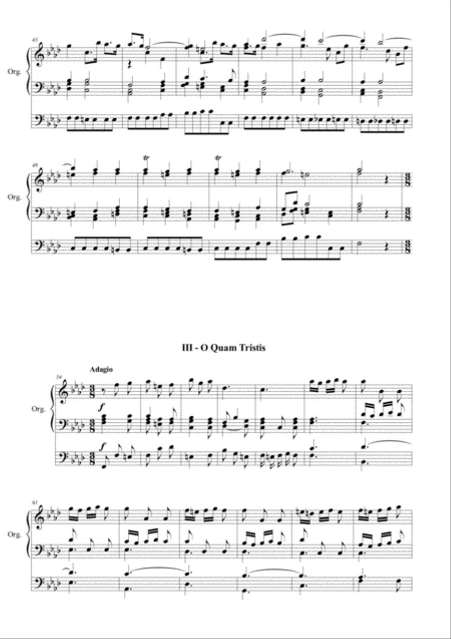 STABAT MATER - RV 621 - Arr. for Alto,and Organ 3 staff Voice scores gallery preview page 4