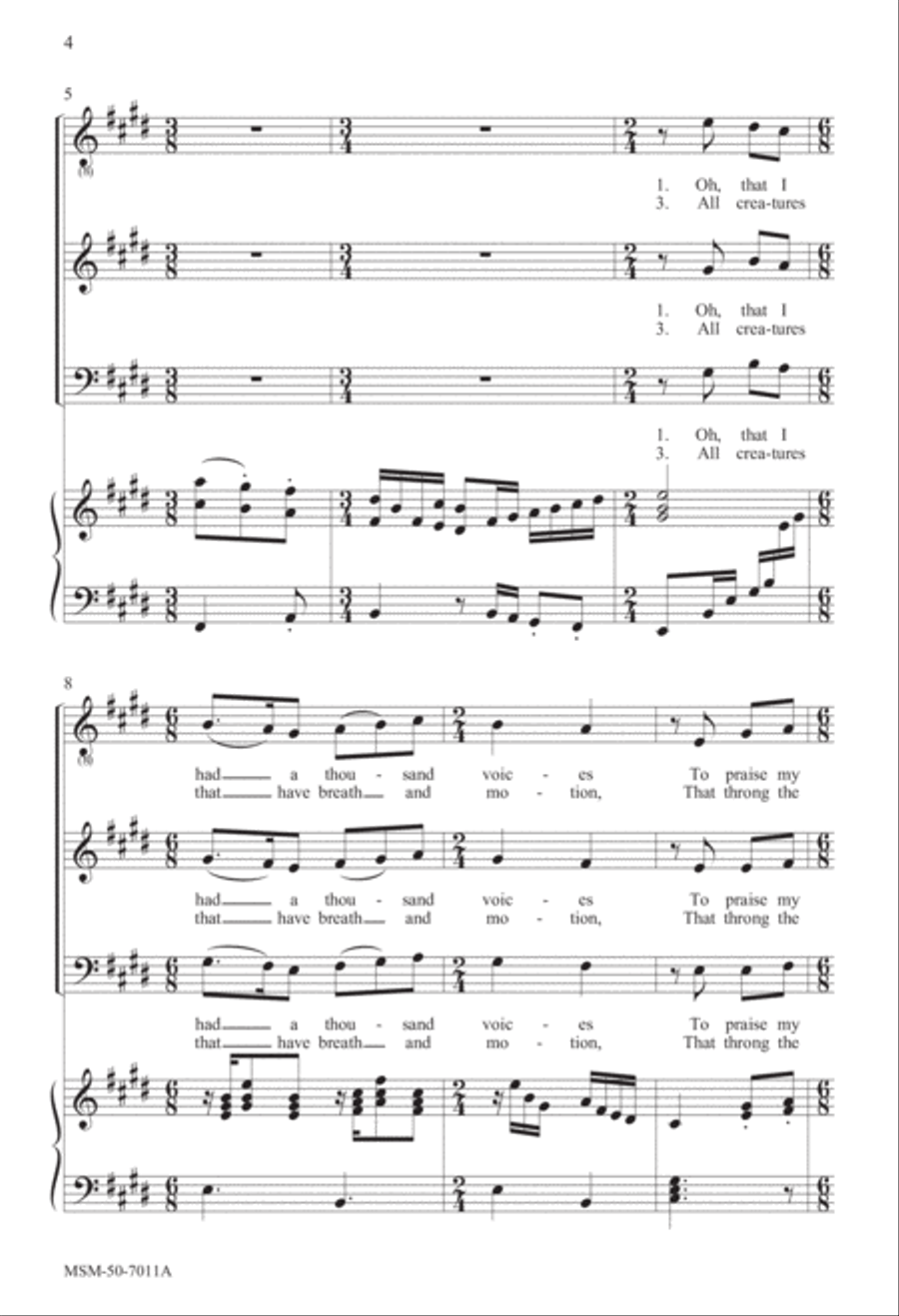 Oh, That I Had a Thousand Voices TB scores gallery preview page 2