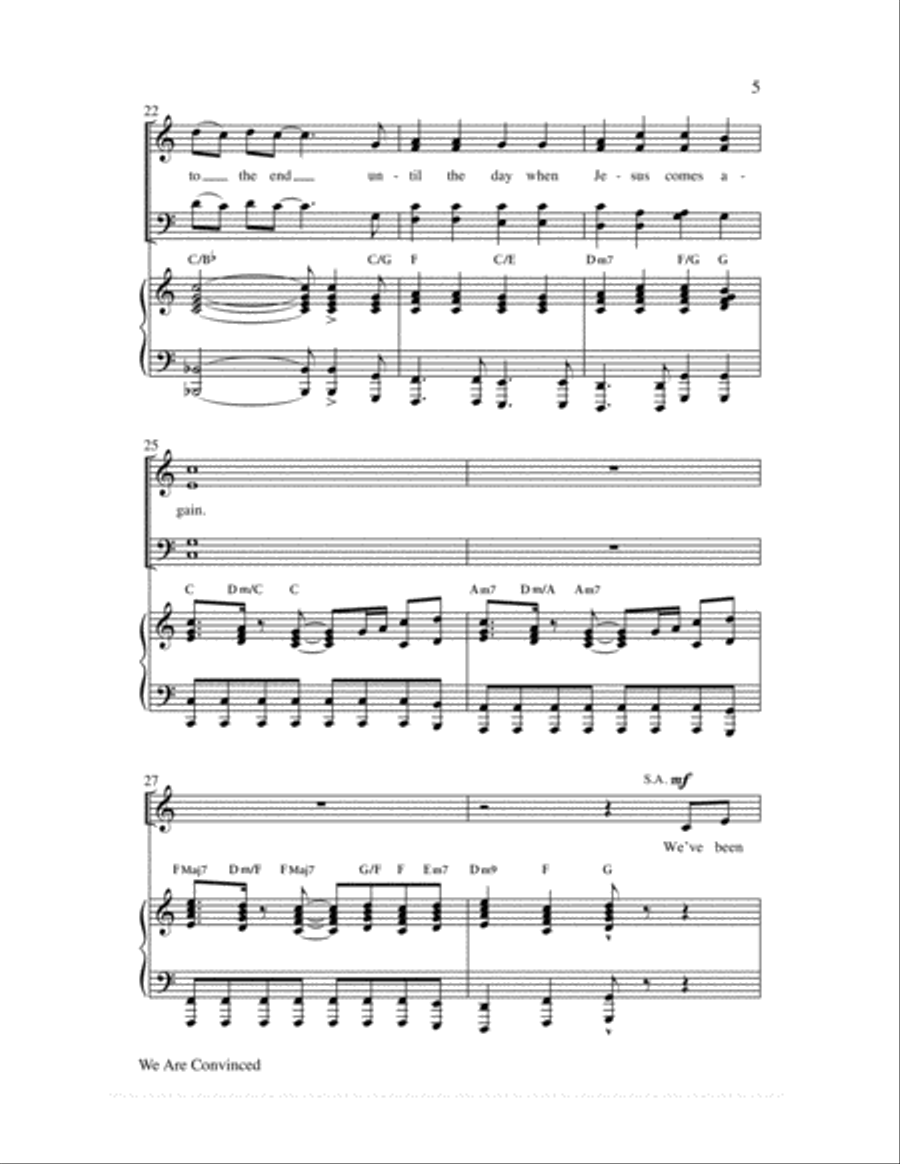 We Are Convinced 4-Part scores gallery preview page 6