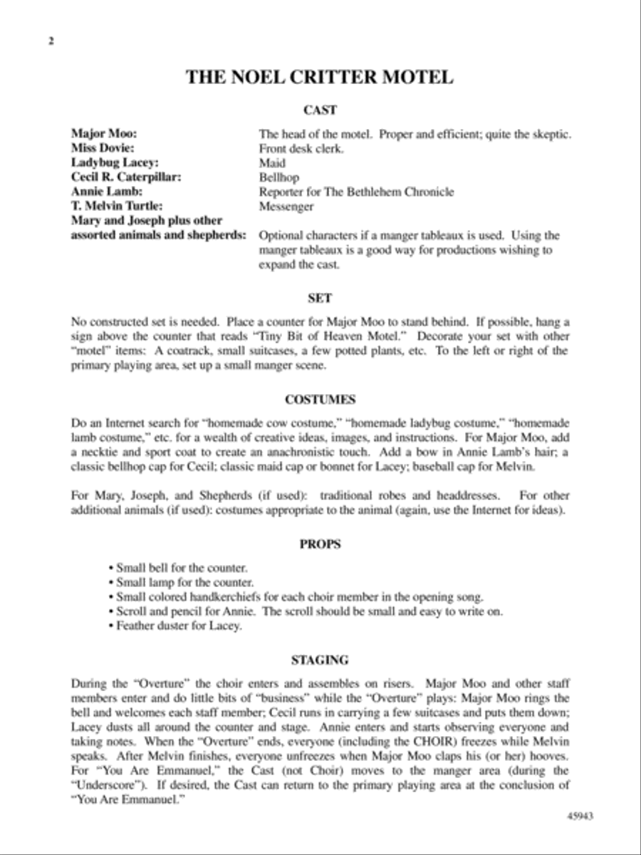 The Noel Critter Motel Choir scores gallery preview page 2