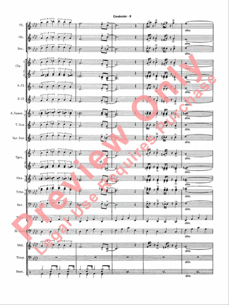The Pink Panther Concert Band scores gallery preview page 12