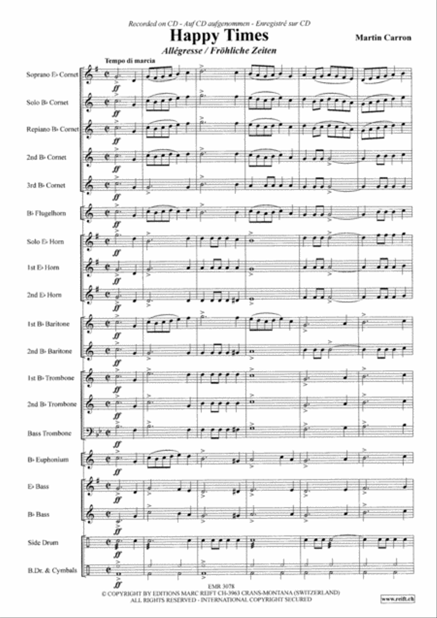Happy Times Brass Band scores gallery preview page 4