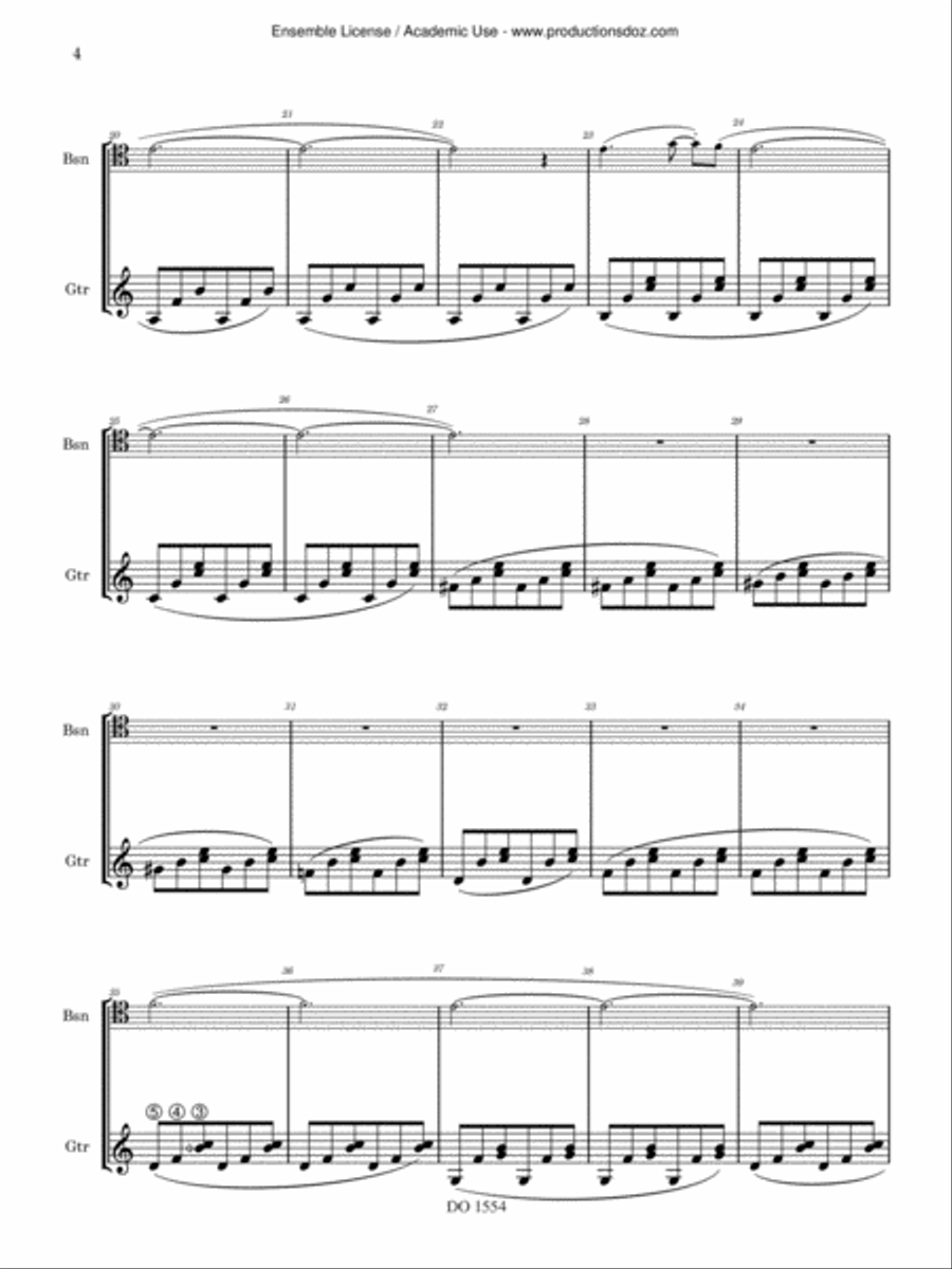 Five Duos for the Curious Bassoon scores gallery preview page 4
