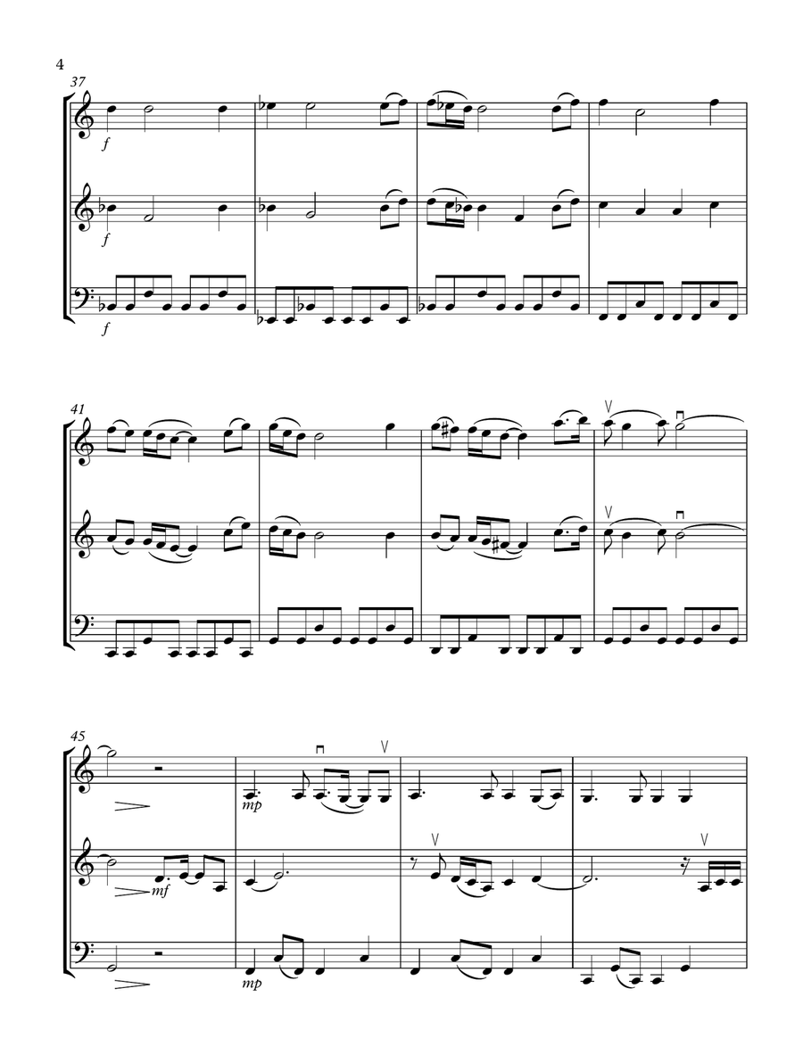 (everything I Do) I Do It For You String Trio scores gallery preview page 4
